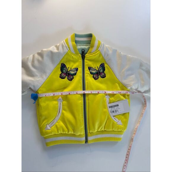 NWT Stella  McCartney Kids Reversible Butterfly Bomber Jacket.  Size 2 - Picture 14 of 15